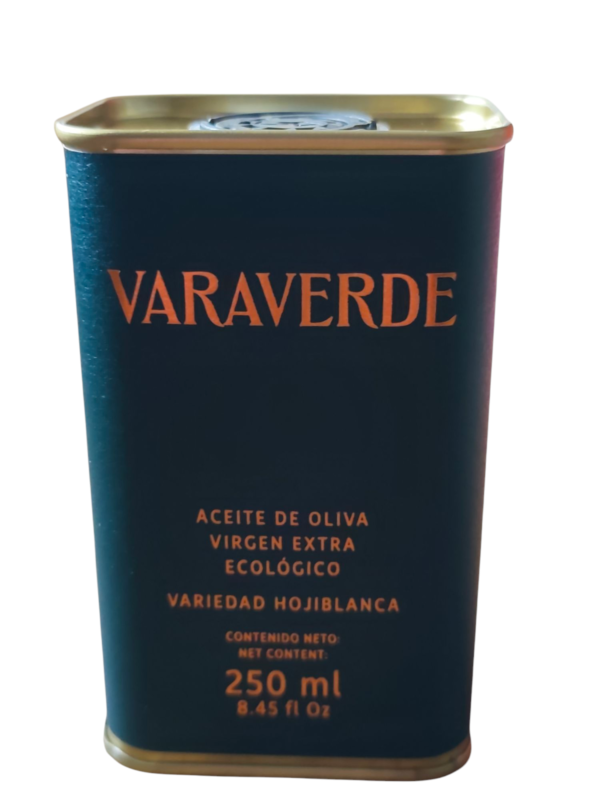 Aceite oliva virgen extra ecológico VARAVERDE  lata 250ml